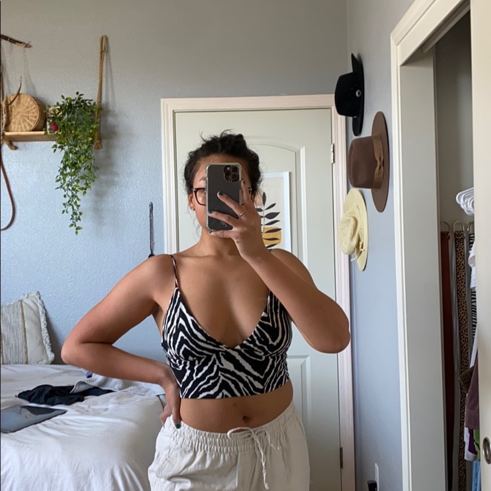 Zebra Crop Top